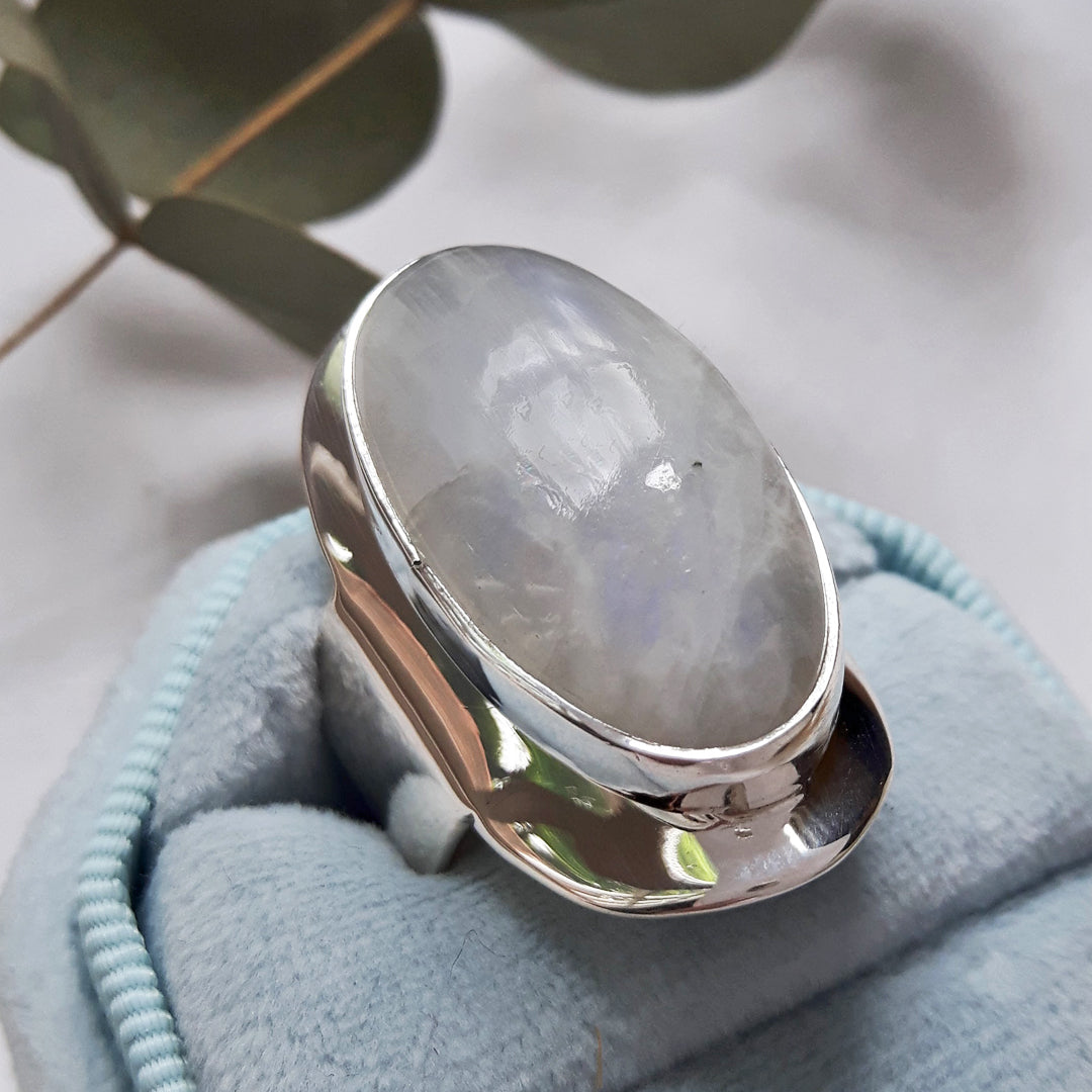 Monet Moonstone Oval L Adjustable Ring A