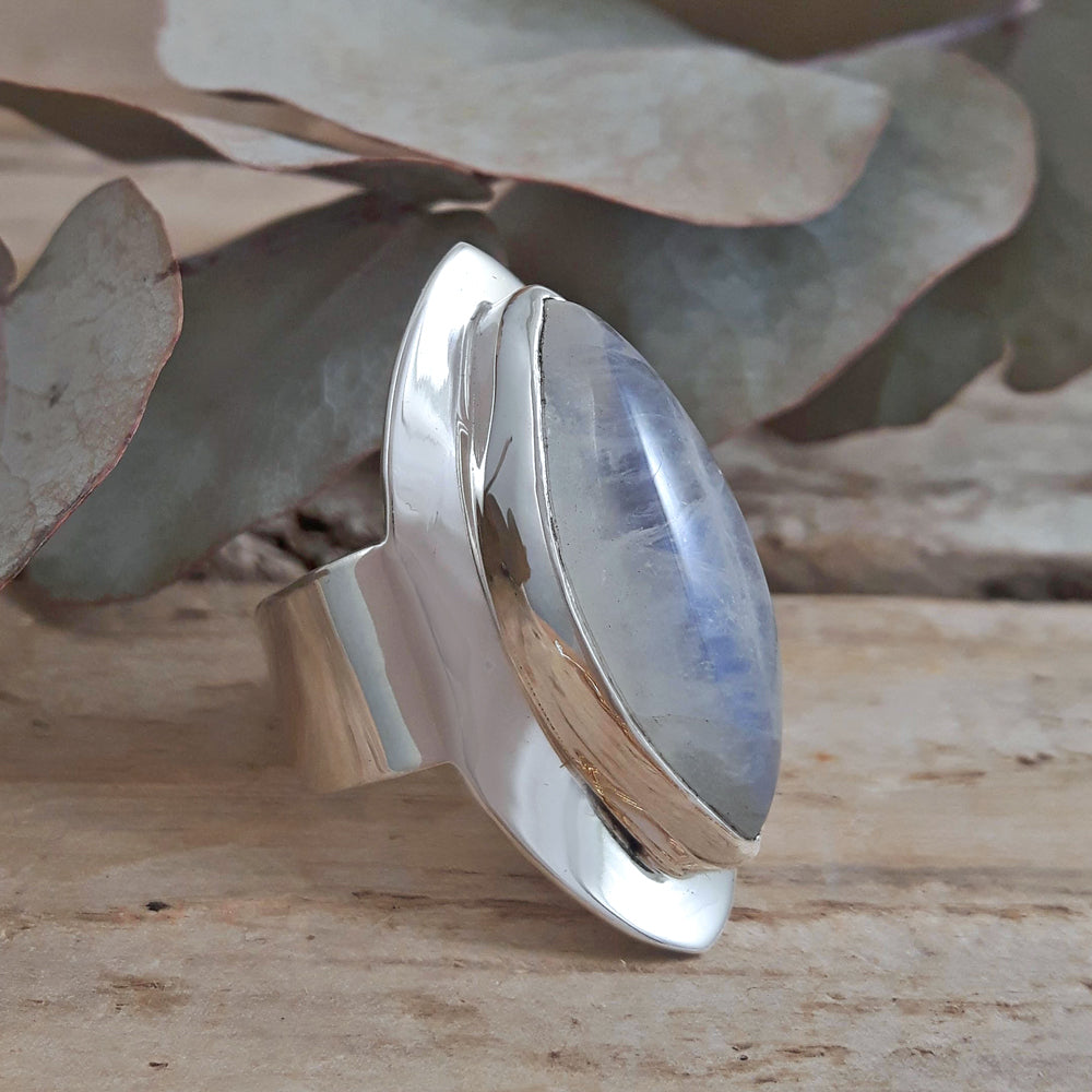 Monet Moonstone Oval Med Adjustable Ring A