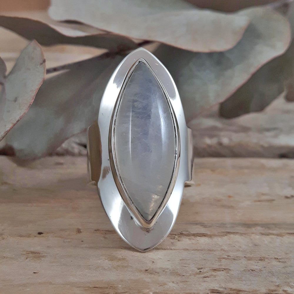 Monet Moonstone Oval Med Adjustable Ring A