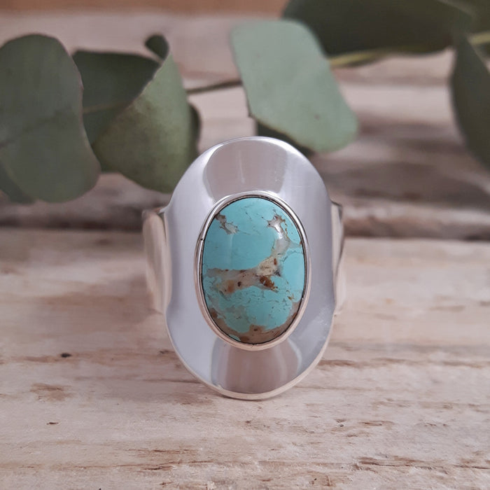 Monet Turquoise Oval Small Ring A