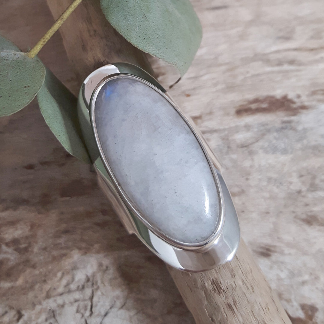 Monet Moonstone Oval XL Adjustable Ring A