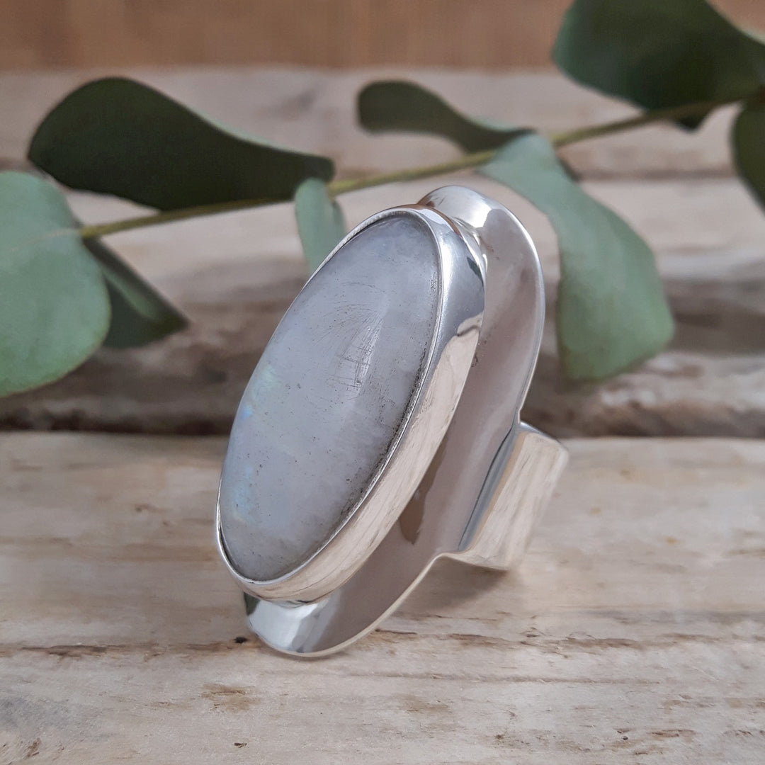 Monet Moonstone Oval XL Adjustable Ring A