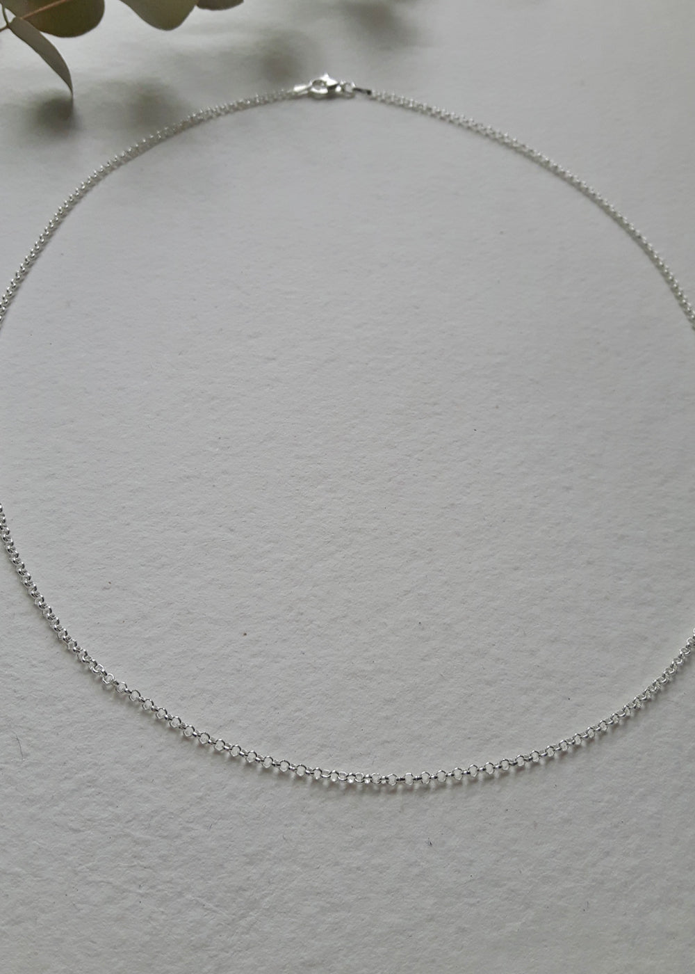 Classic Rolo sterling silver chain necklace - Various Lengths