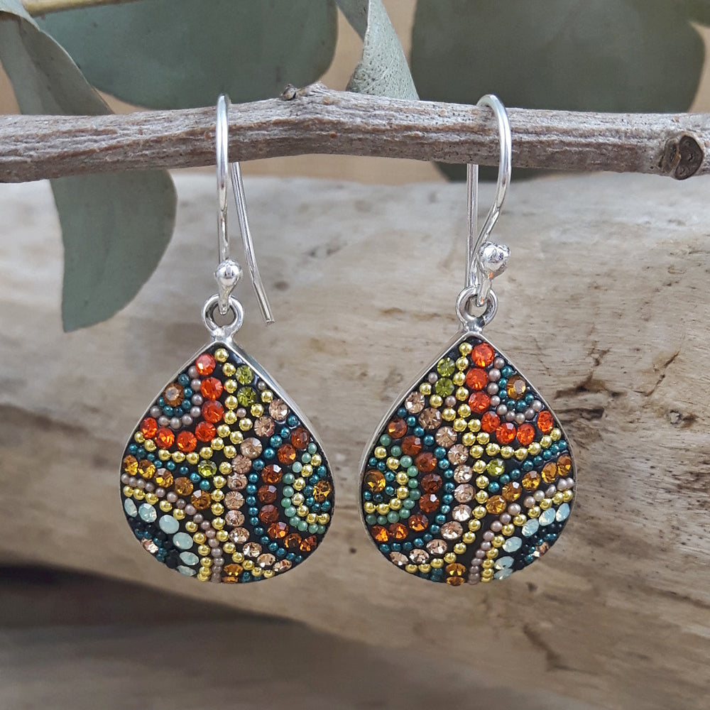 Allegra California Dream Teardrop Drop Earrings