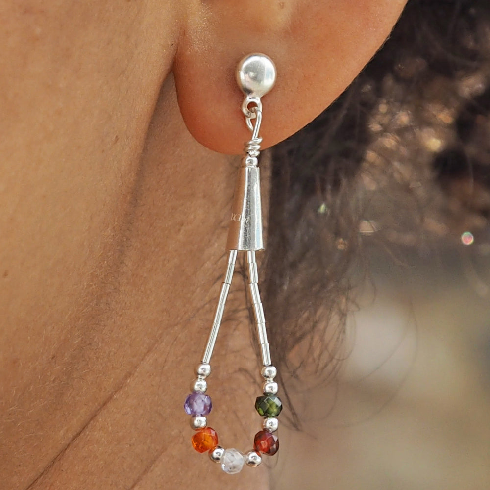 Adeline Andalusite CZ Earrings