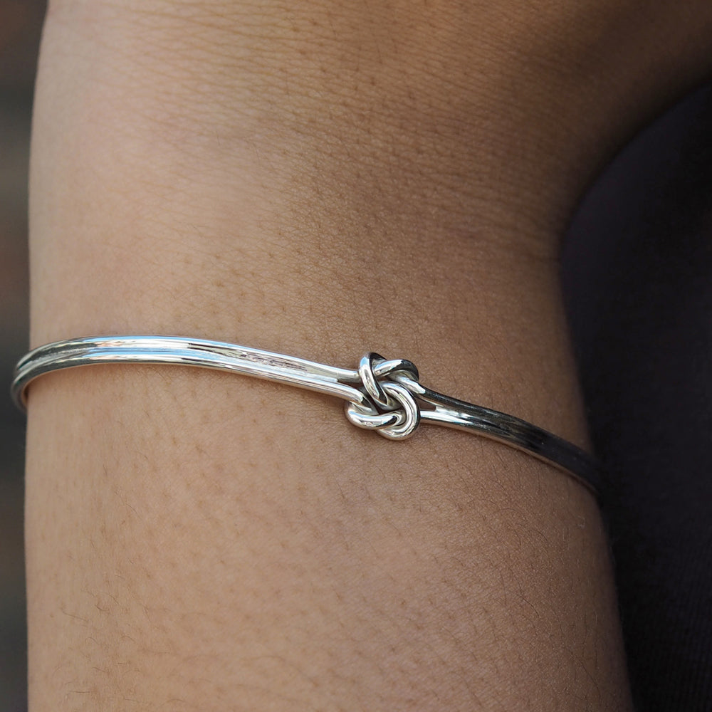 Dara Celtic Knot Silver Cuff