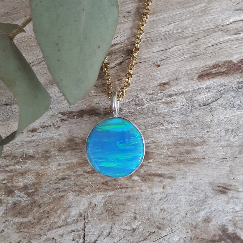 Flinder Turquoise Dotty Small Pendant