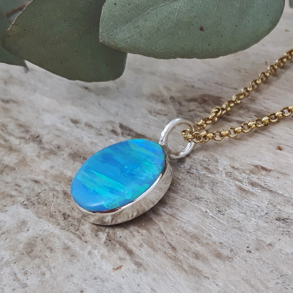 Flinder Turquoise Dotty Small Pendant