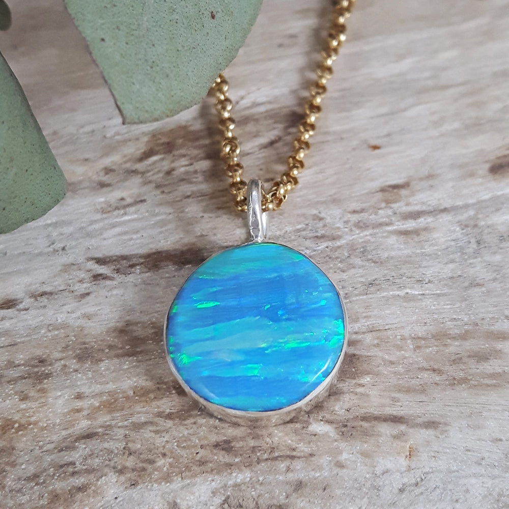 Flinder Turquoise Dotty Small Pendant