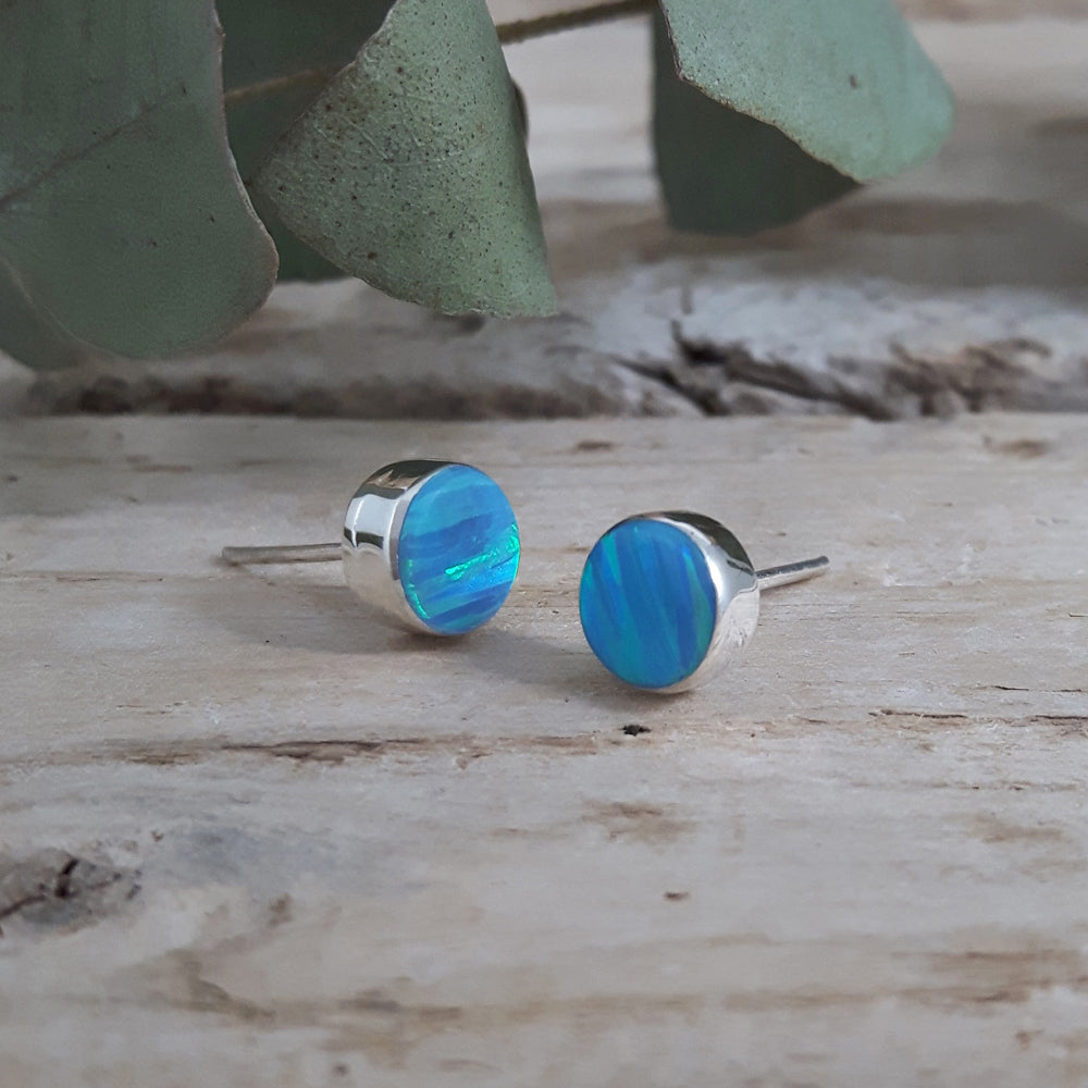 Flinder Turquoise Dotty Stud Earrings