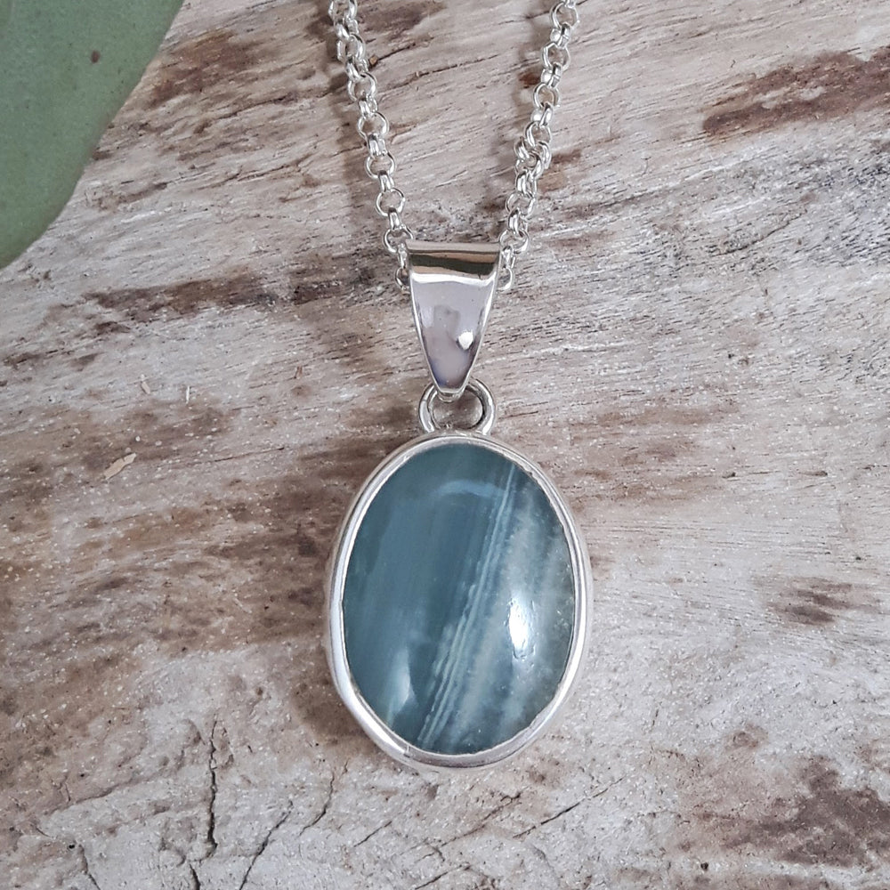 Monet Blue Calcite Small Pendant