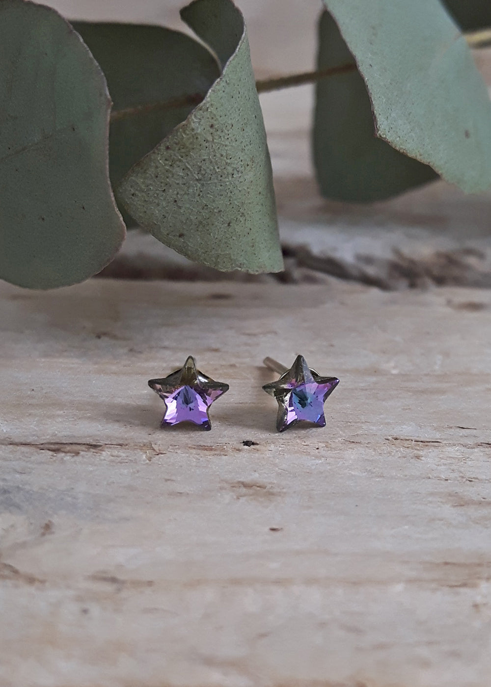 Stella Lilac Star Stud Earrings