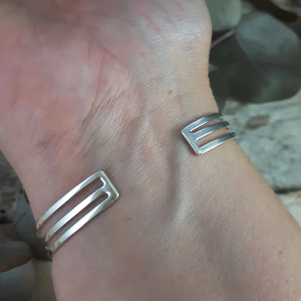 Trio Sterling Silver Cuff