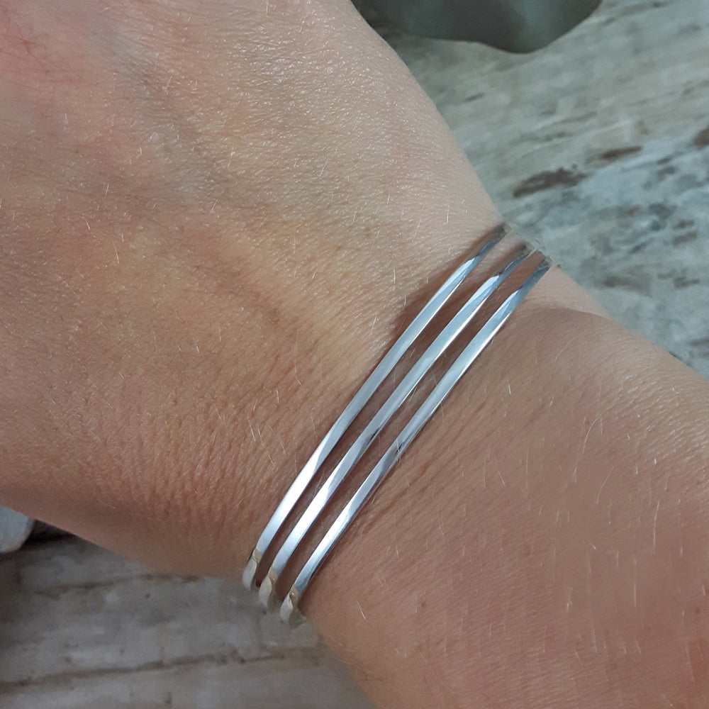 Trio Sterling Silver Cuff