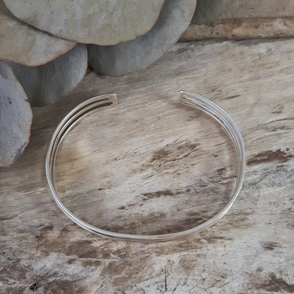 Trio Sterling Silver Cuff