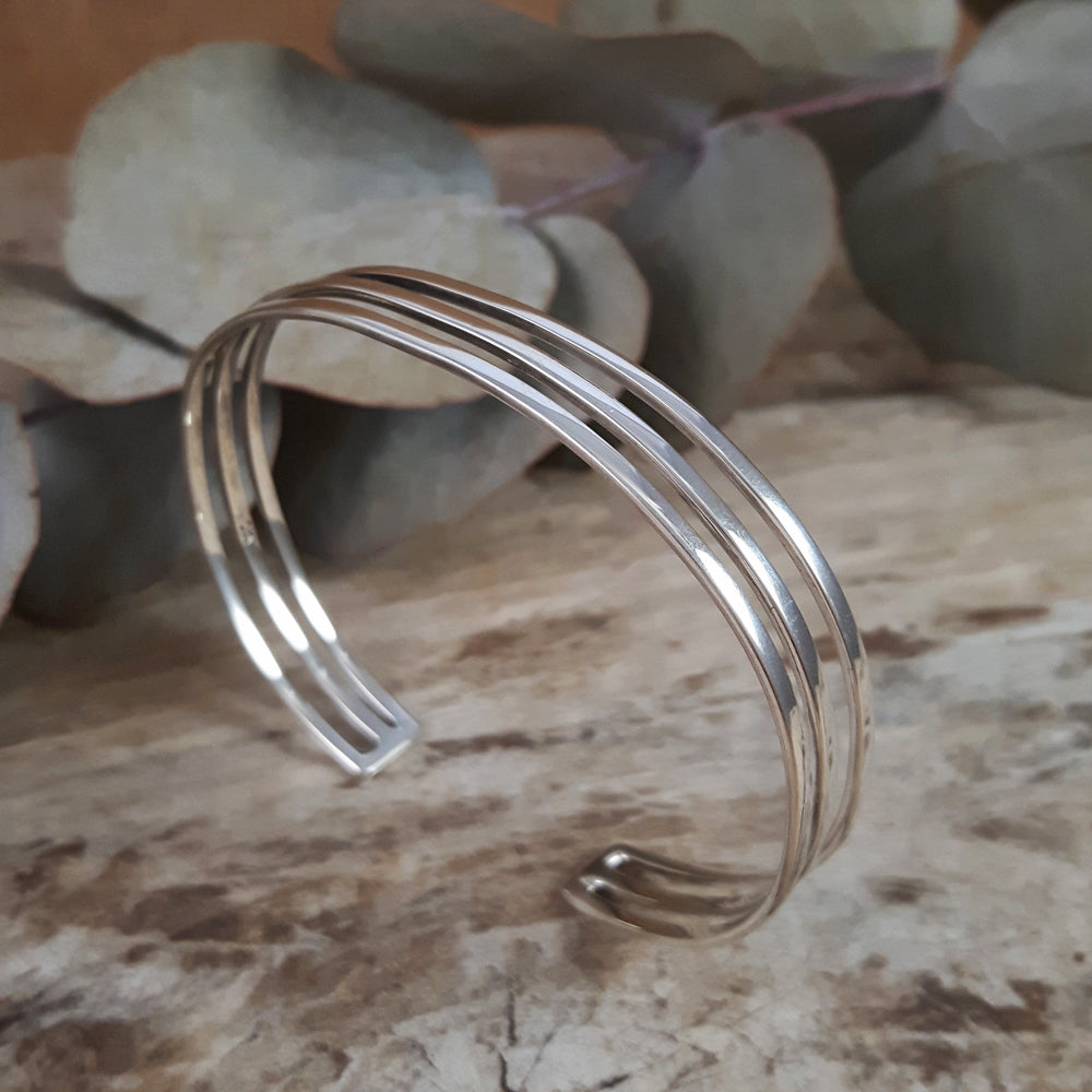 Trio Sterling Silver Cuff