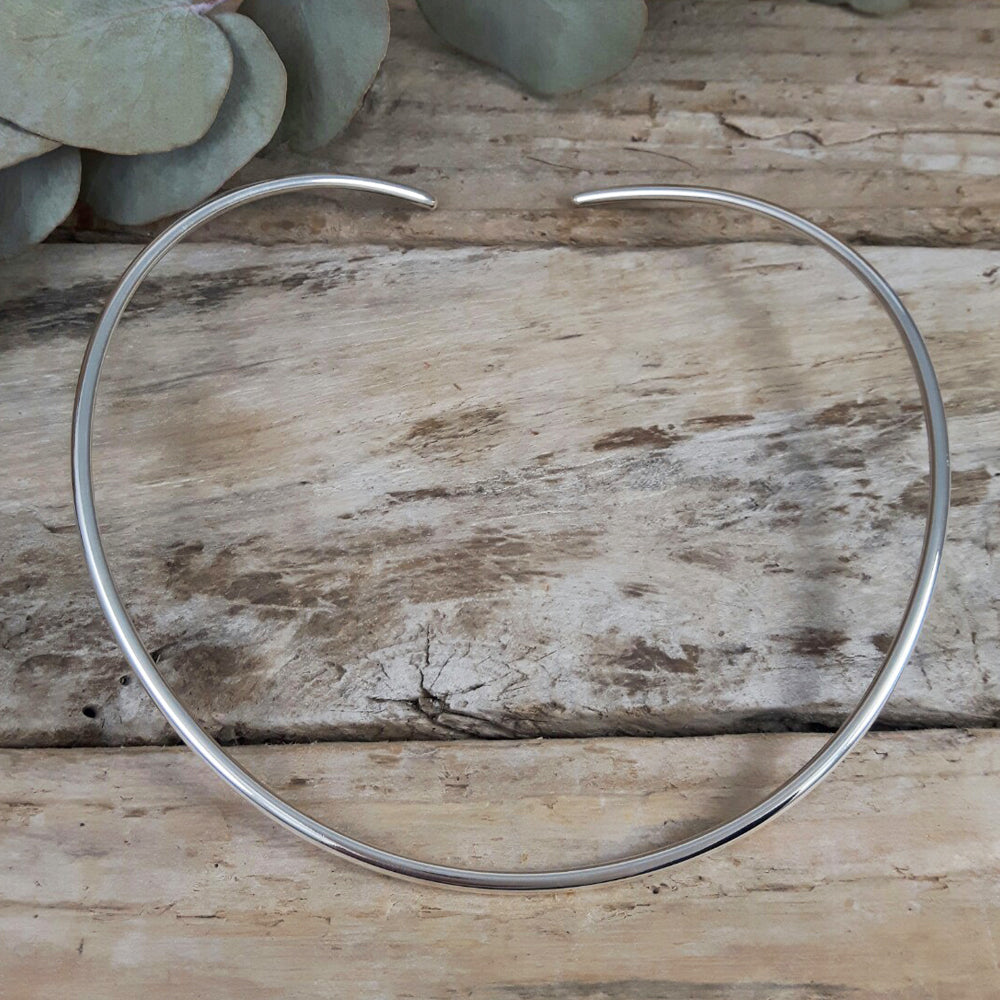 Tubo 3mm Sterling Silver Choker