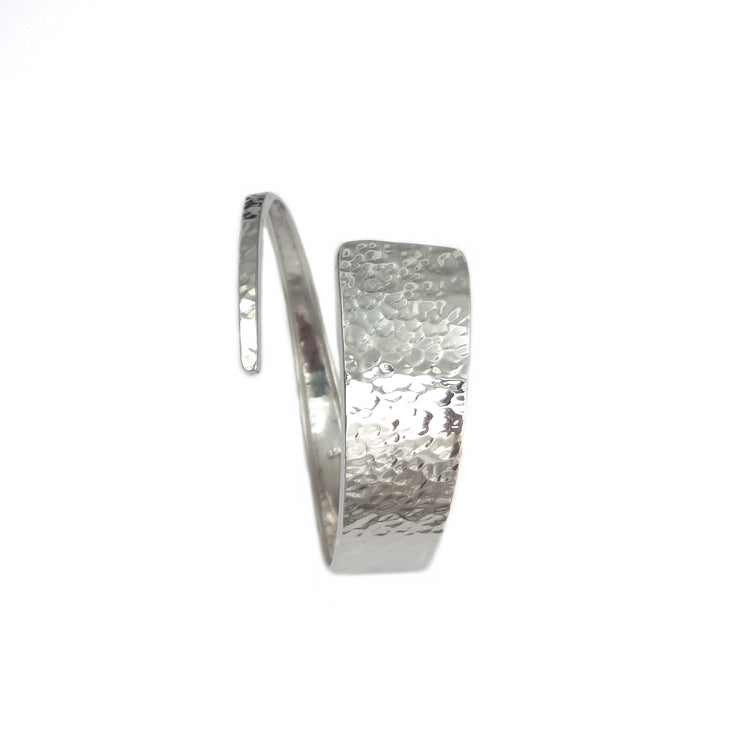 Divine Hammered Silver Cuff