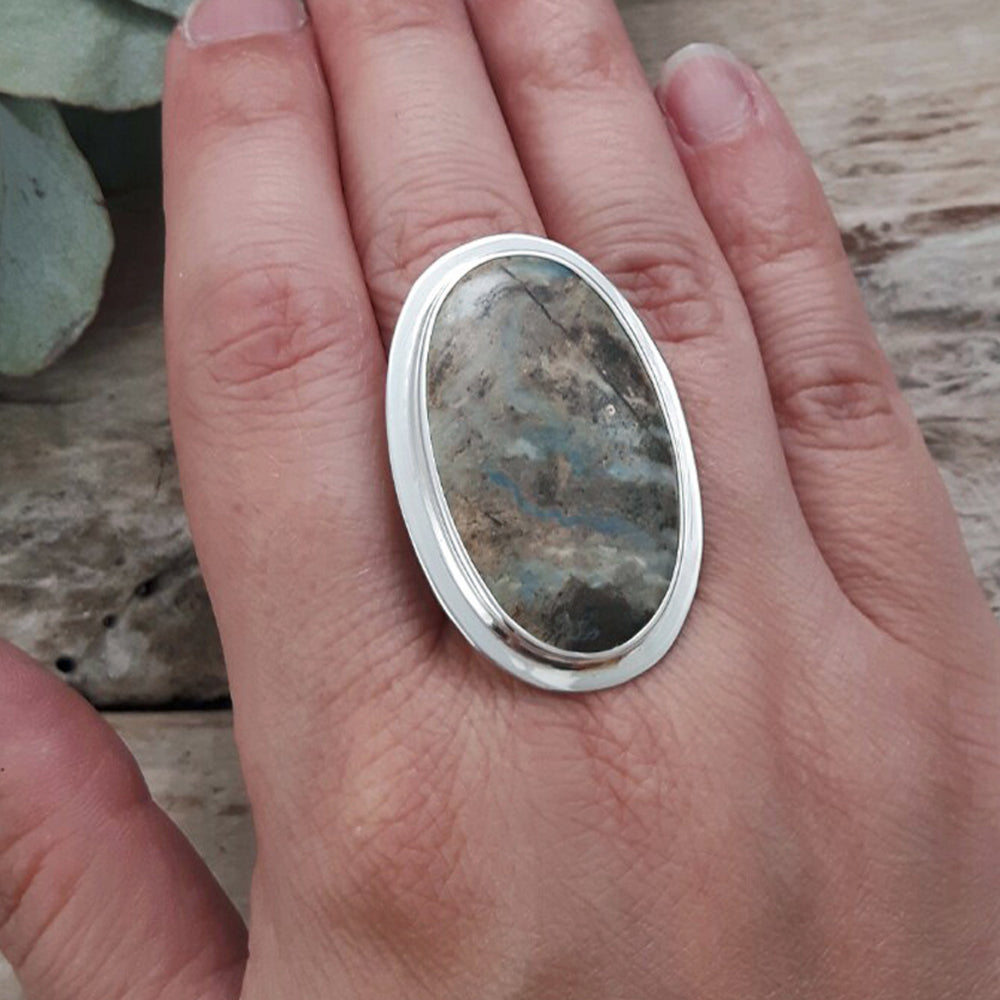 Dali Mexican Lapis XL Oval Ring A