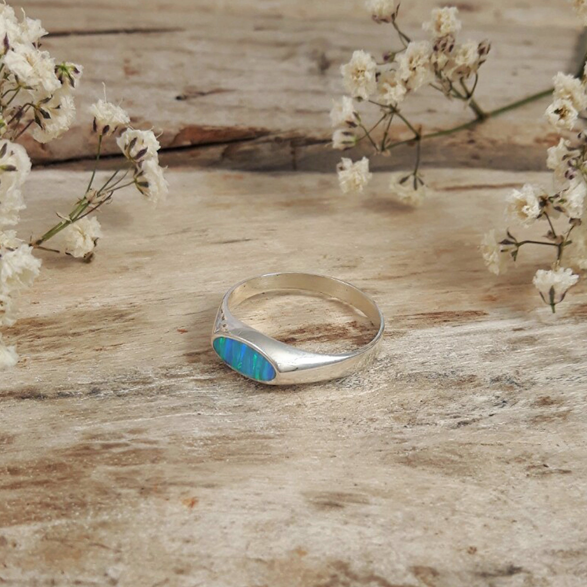 Flinder Signet Oval Turquoise Ring