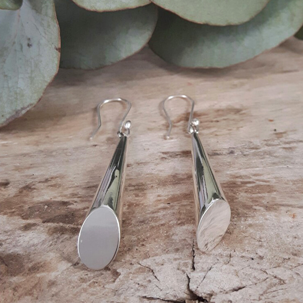 Sky Polished Drop Earrings