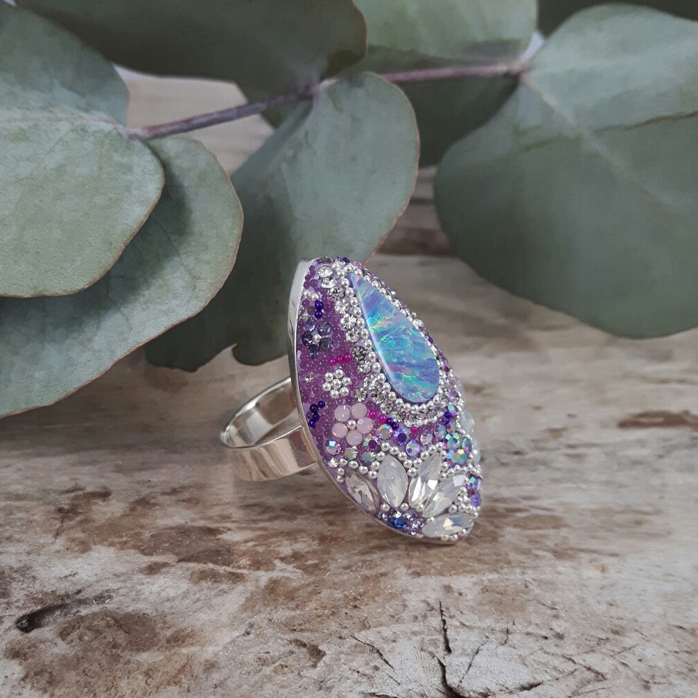 Allegra Lilac Dream Adjustable Ring