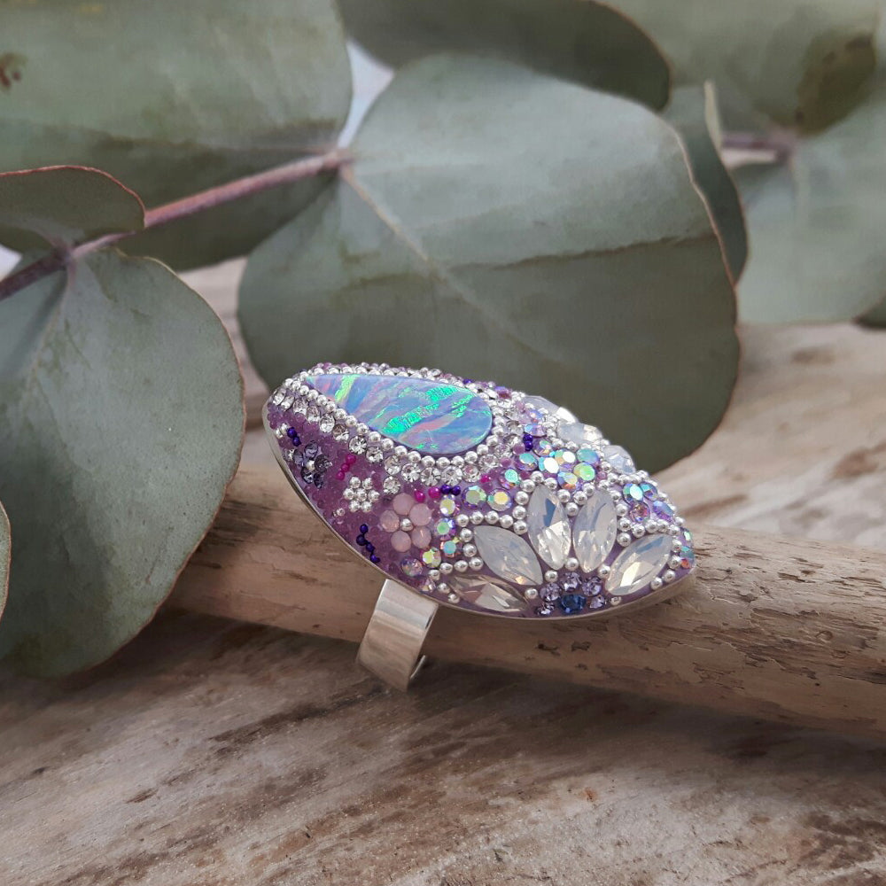 Allegra Lilac Dream Adjustable Ring