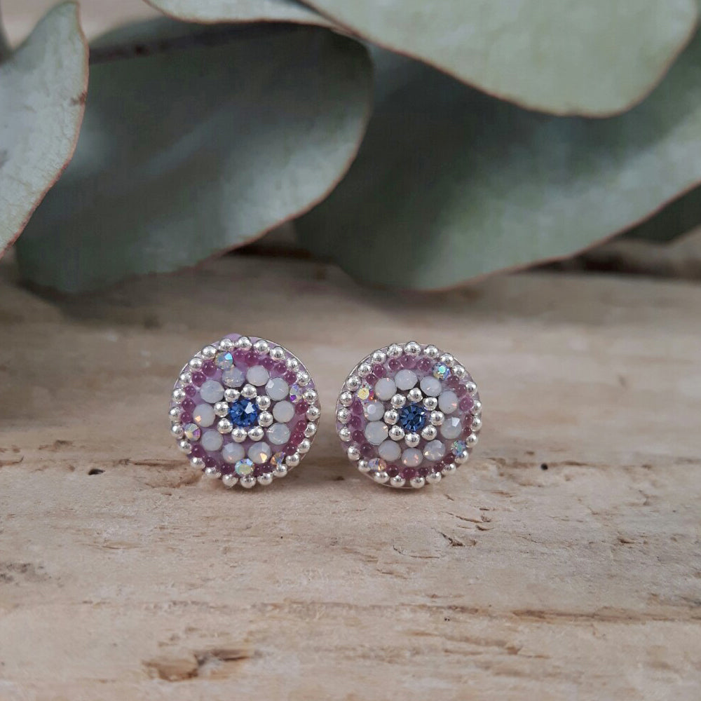 Allegra Lilac Dream Round Stud Earring