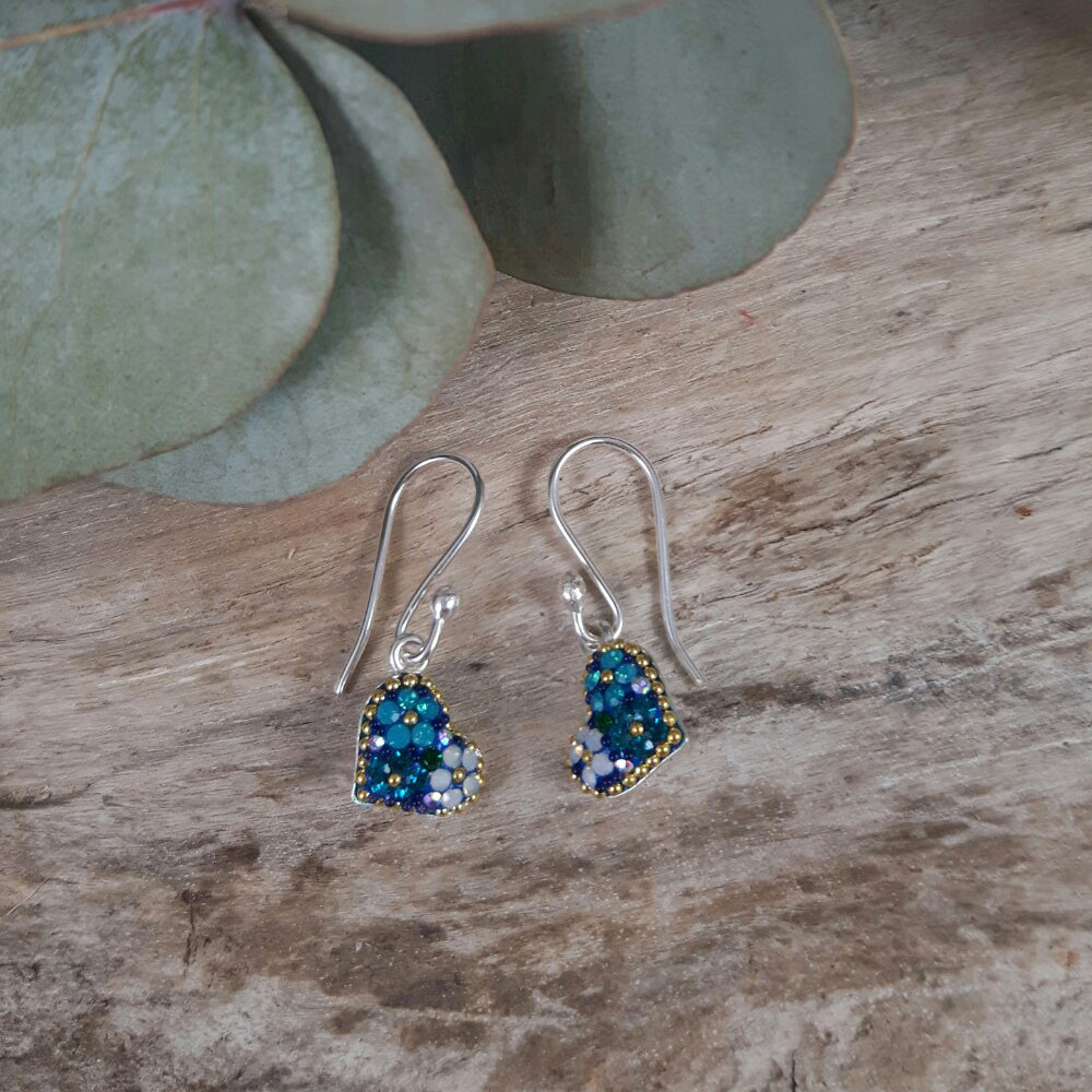 Allegra Heart Sapphire Dream Drop Earrings