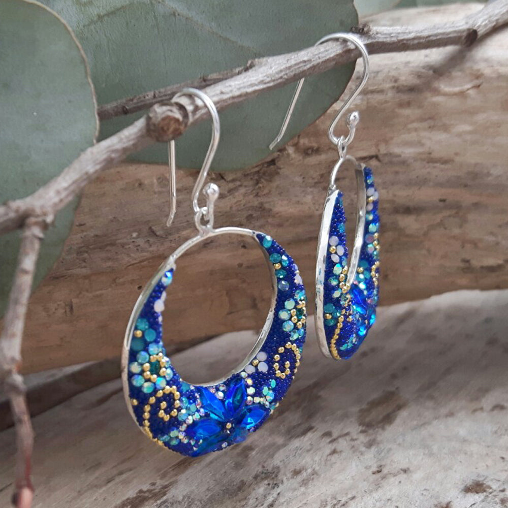 Allegra Hoop Sapphire Dream Earrings