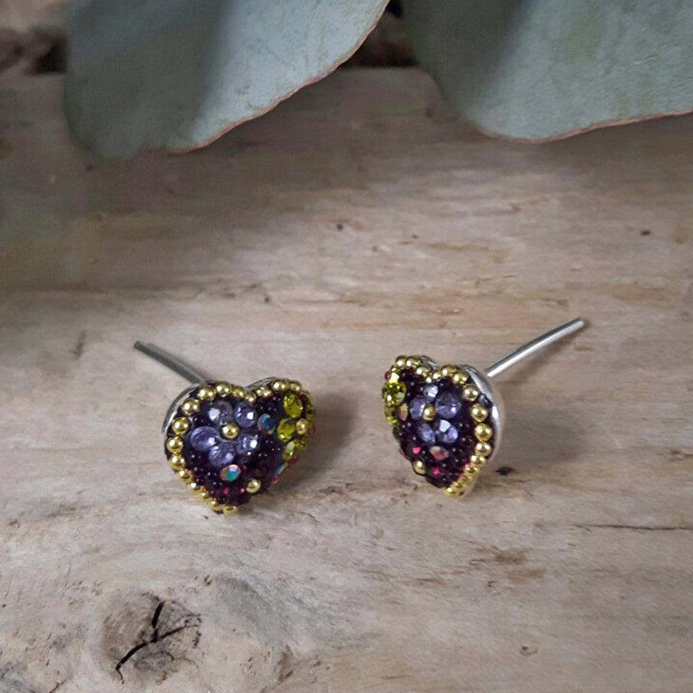 Allegra Heart Tanzanite Dream Studs