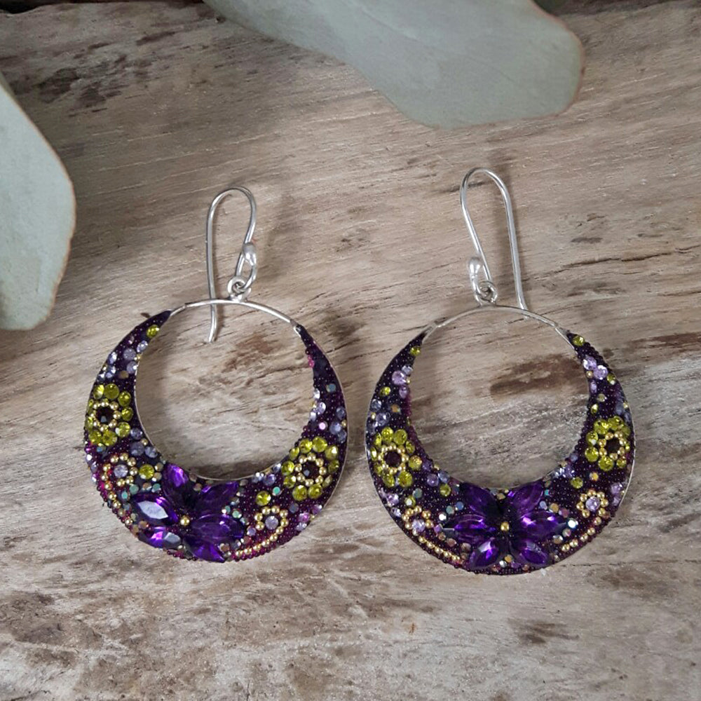 Allegra Hoop Tanzanite Dream Earrings