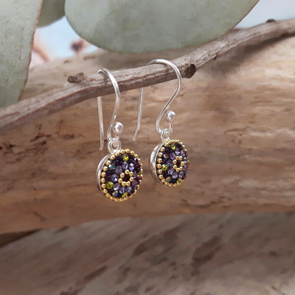 Allegra Tanzanite Dream Round Drop Earrings