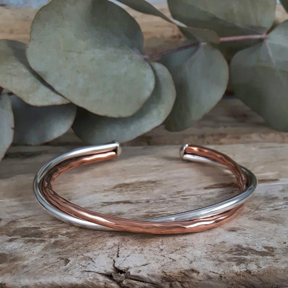 Duo Arista Copper/Silver Cuff