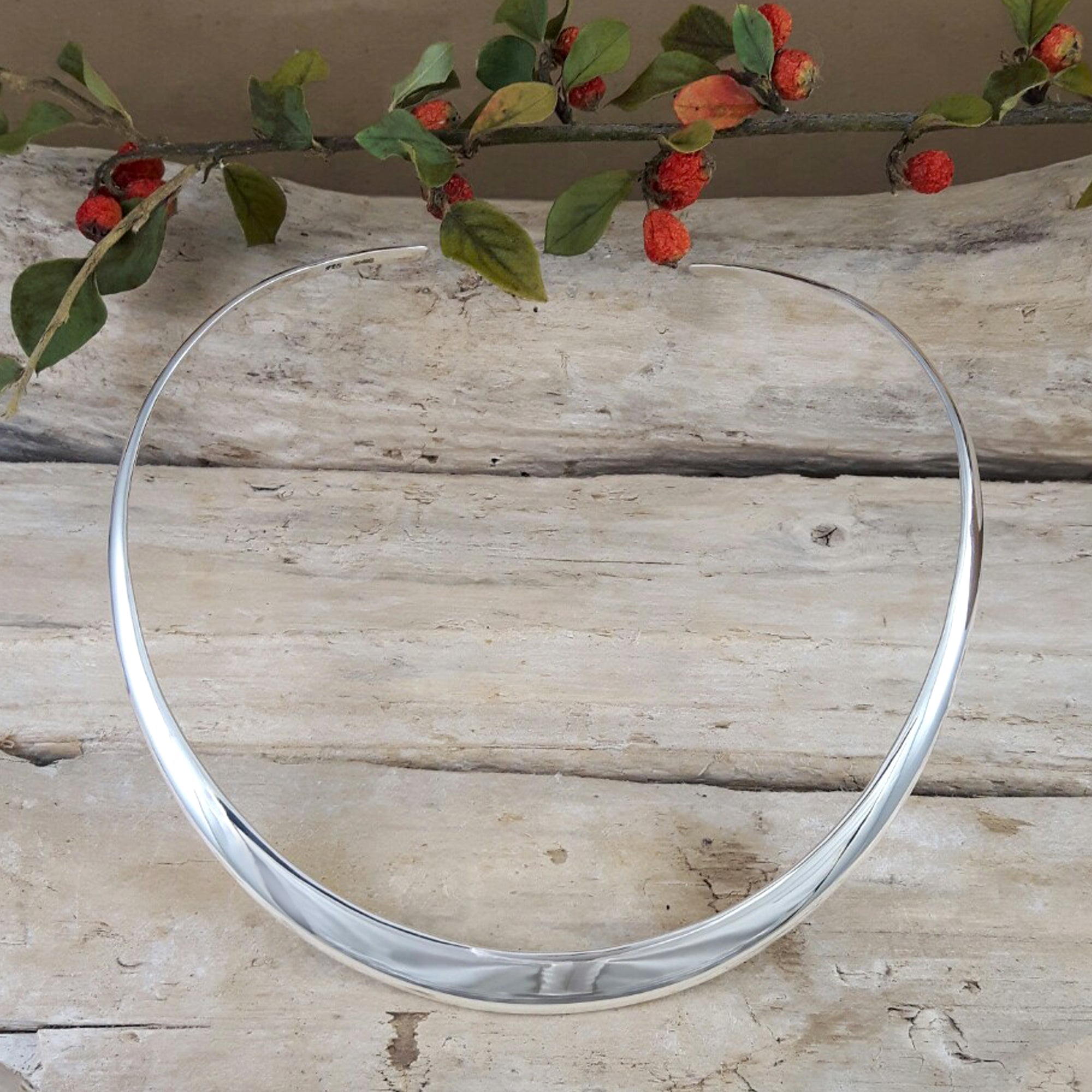 Classic Silver Polished Choker