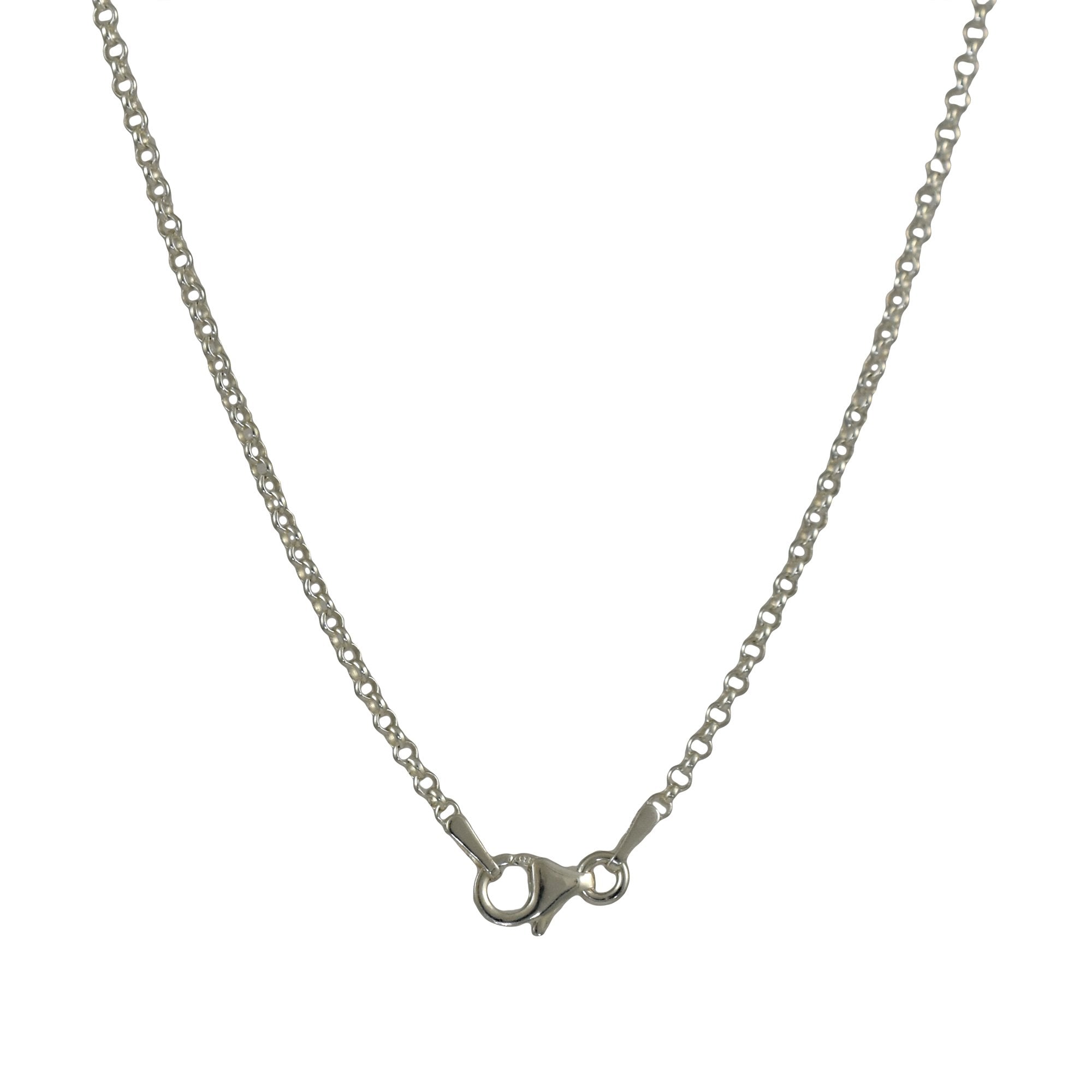 Classic Rolo sterling silver chain necklace 45cm