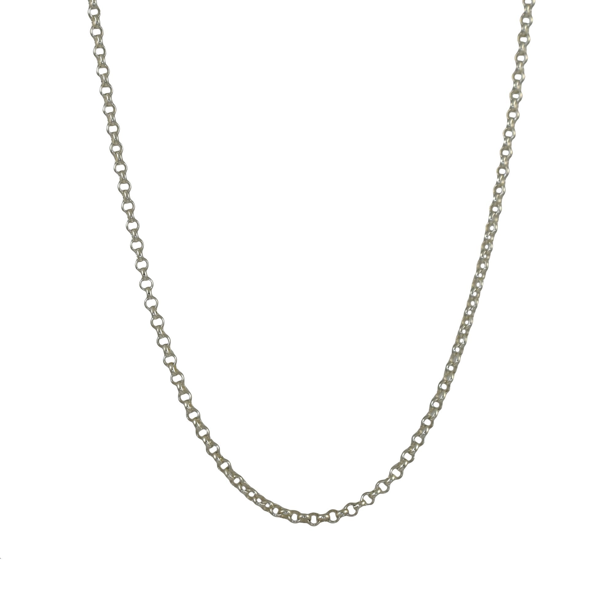 Classic Rolo sterling silver chain necklace 45cm