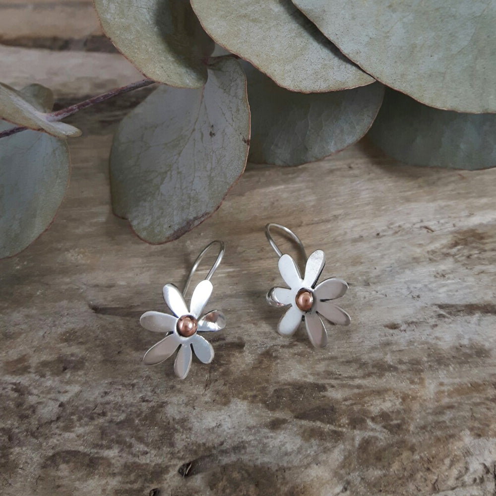 Flora Daisy Drop Earrings