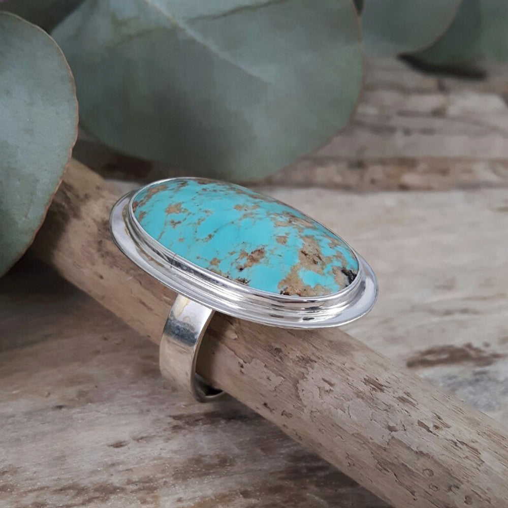 Dali Turquoise L Oval Ring A