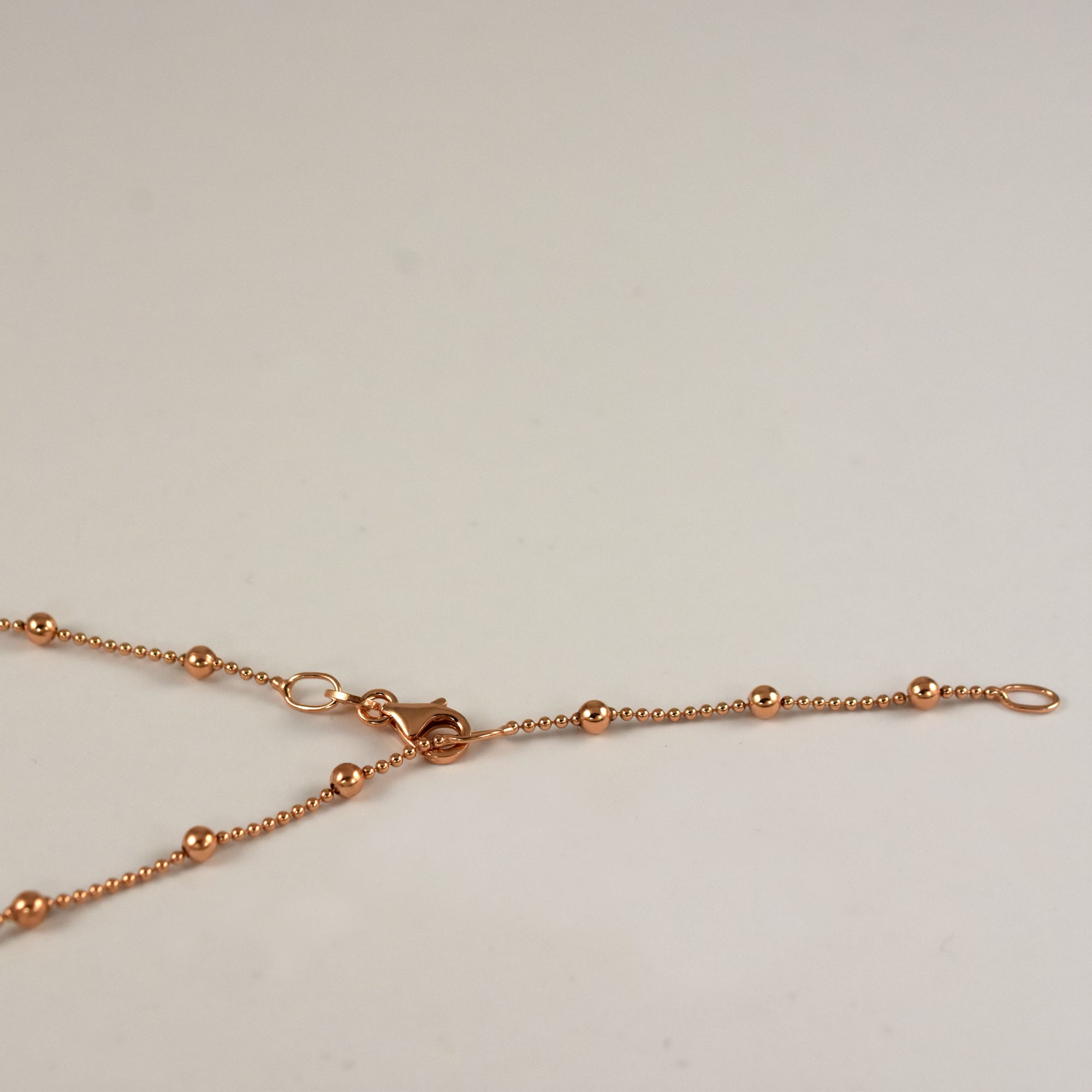 Dotty Rose Gold Plated Chain Necklace