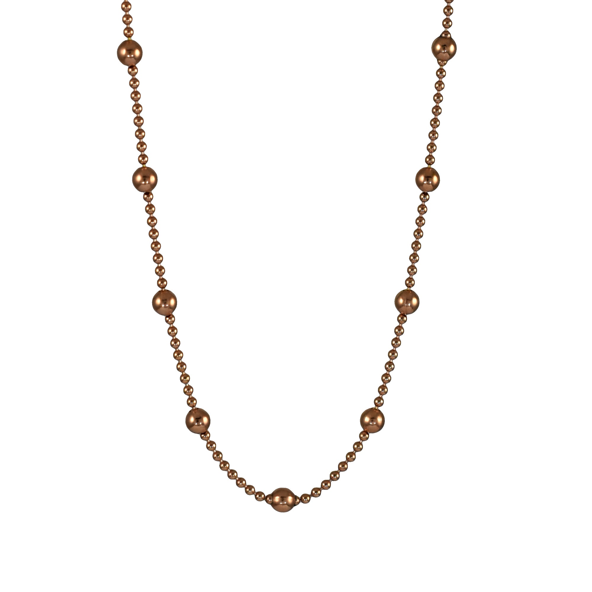 Dotty Rose Gold Plated Chain Necklace