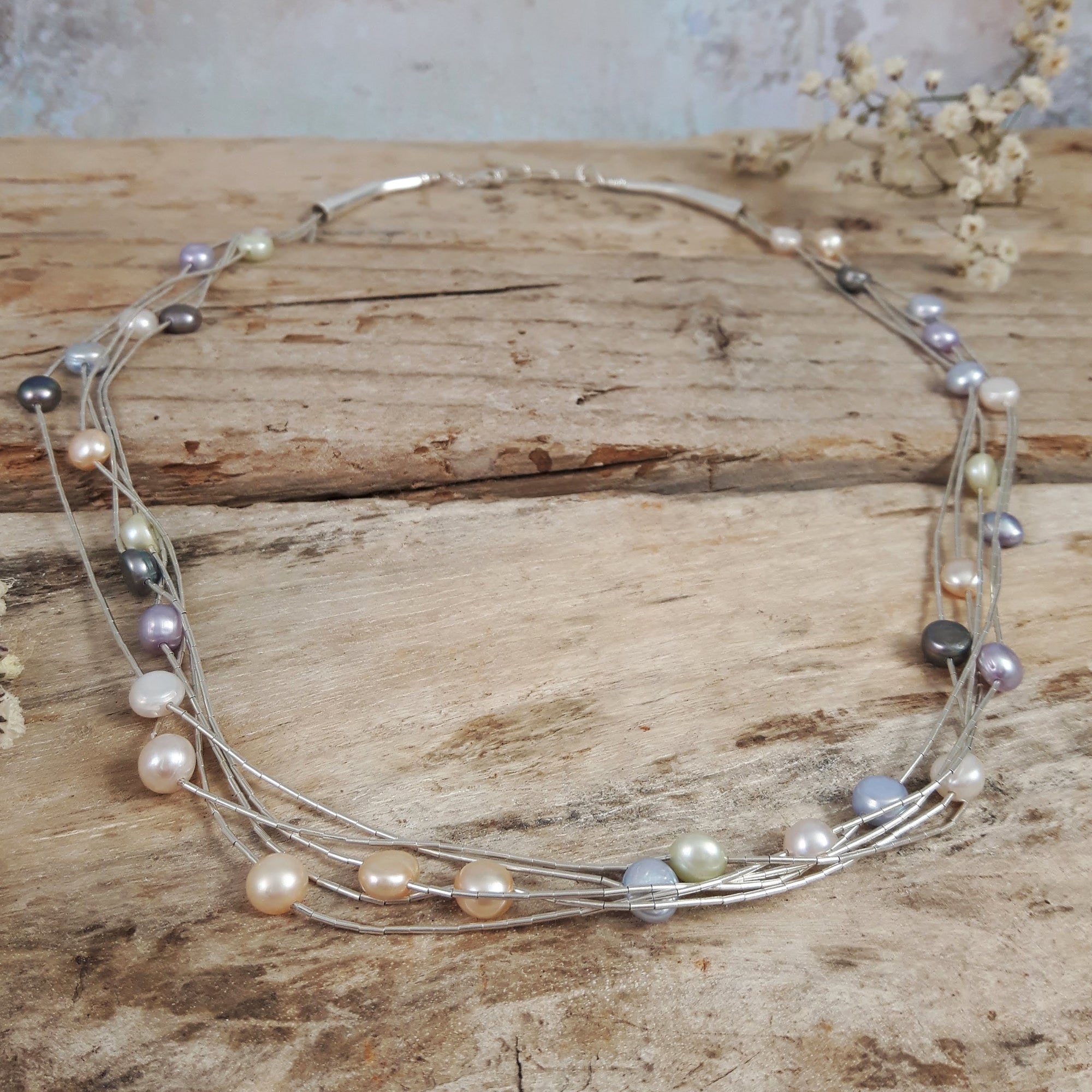 Evelyn Multi Pearl Necklace