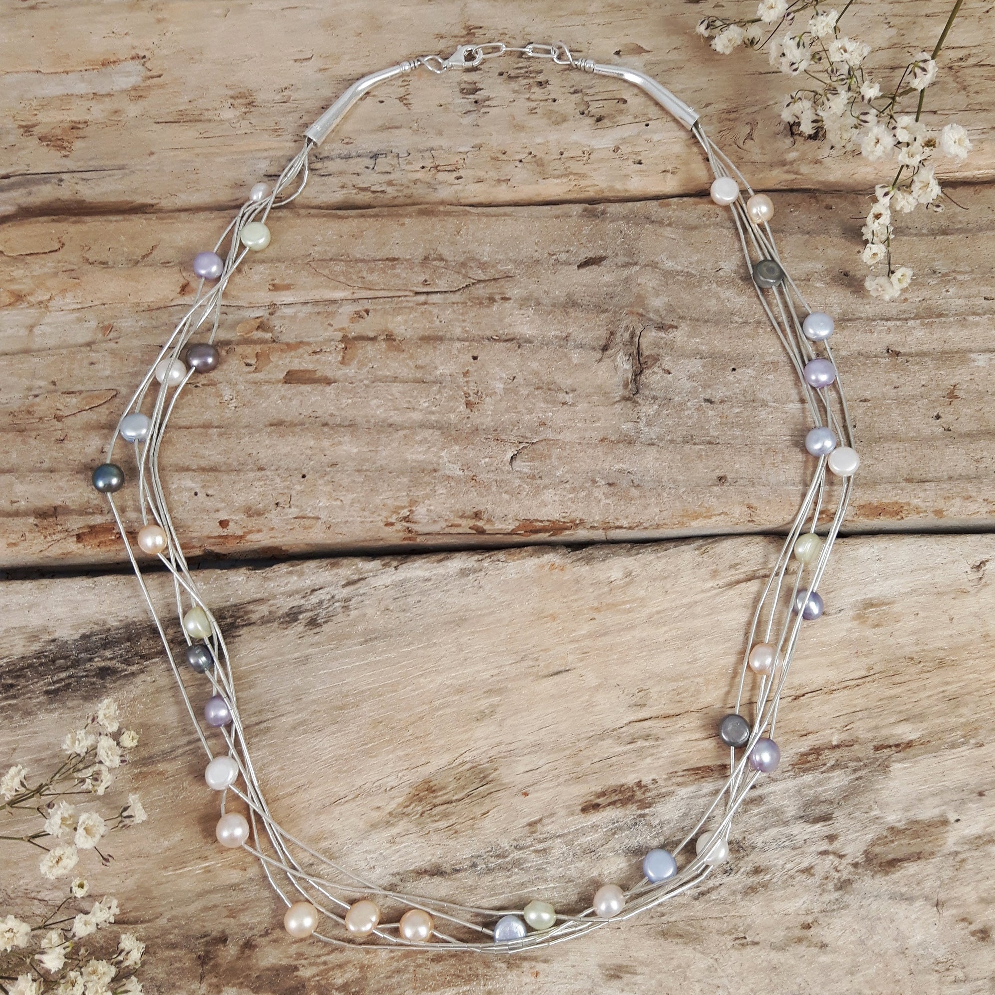 Evelyn Multi Pearl Necklace