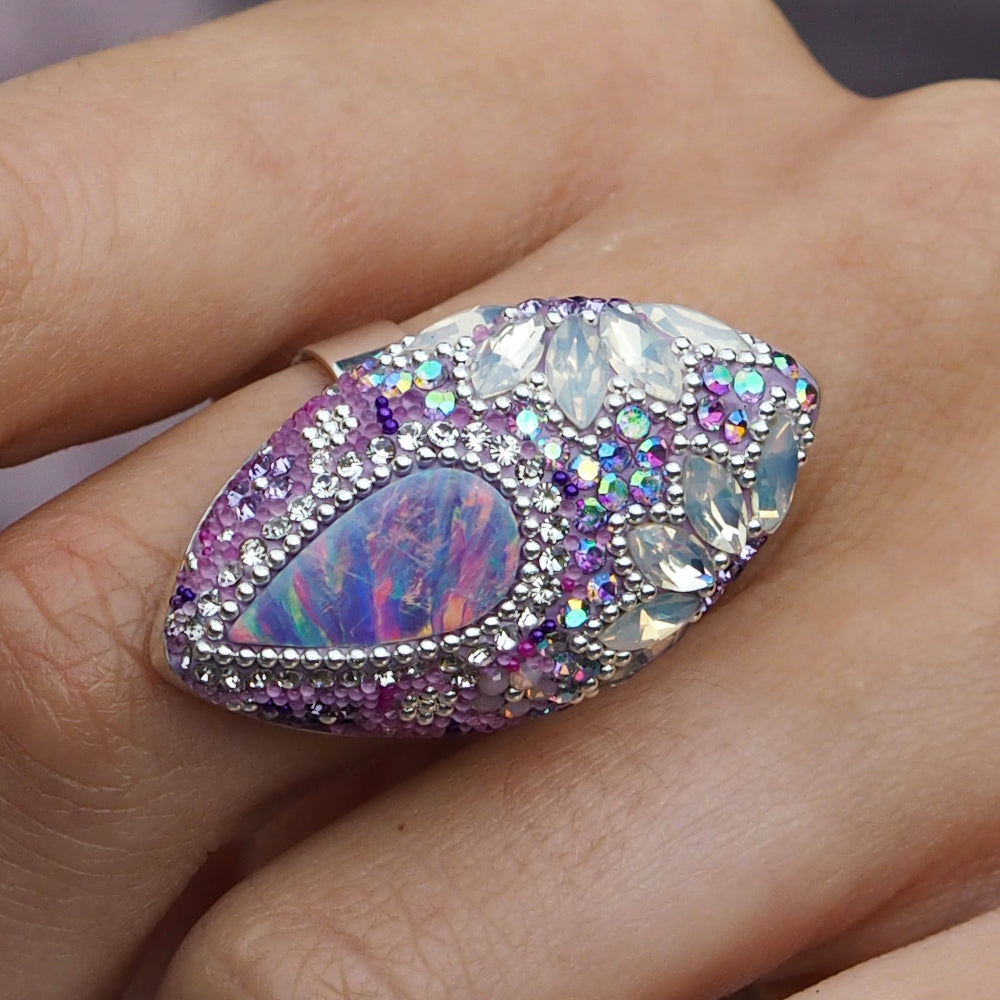 Allegra Lilac Dream Adjustable Ring