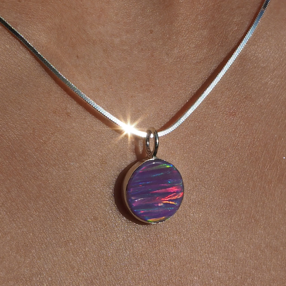 Flinder Lavender Dotty Small Pendant