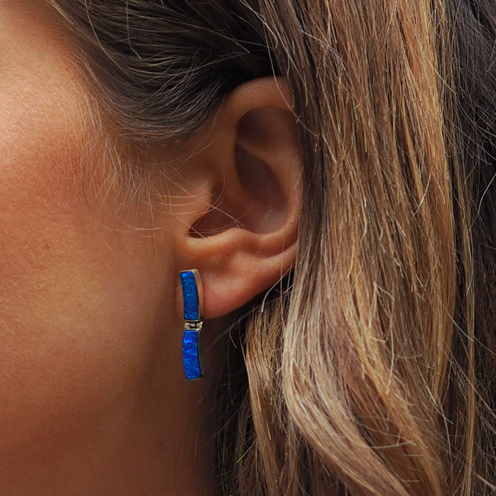 Flinder Blue Drift Stud Earrings