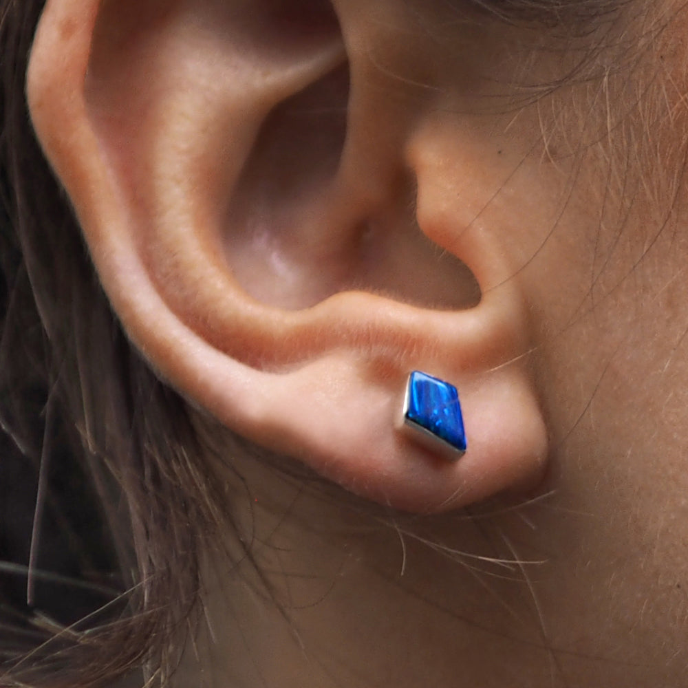 Flinder Blue Kite Stud Earrings