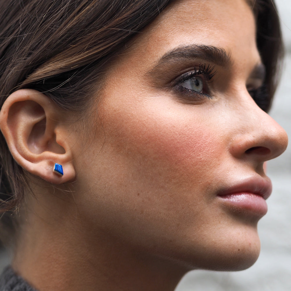 Flinder Blue Kite Stud Earrings