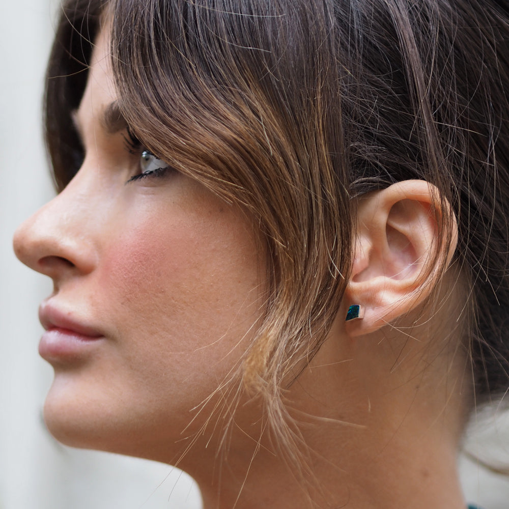 Flinder Emerald Kite Stud Earrings