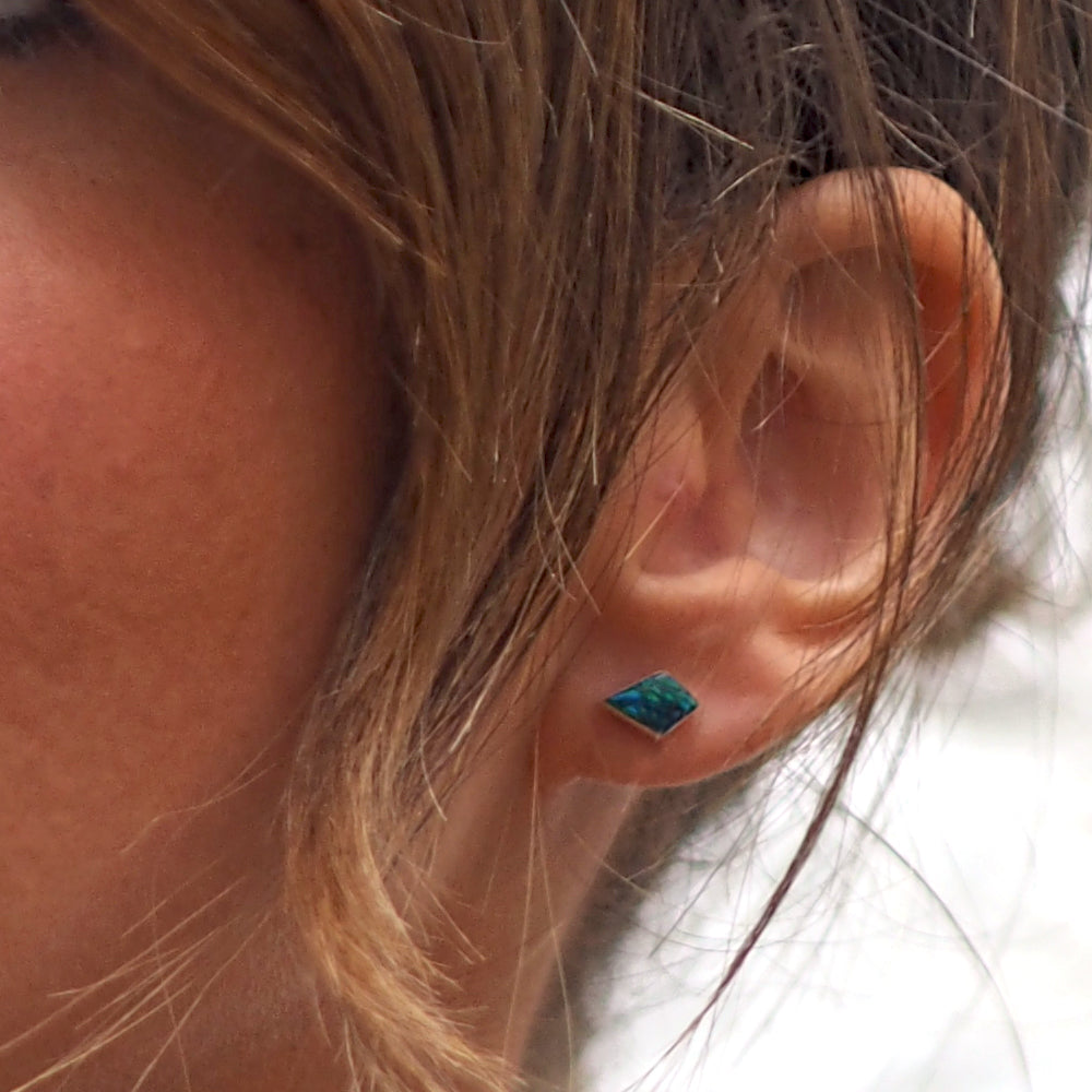 Flinder Emerald Kite Stud Earrings